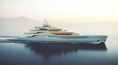 Feadship unveils legendary rock star enthused 109m superyacht concept 'Project FG'