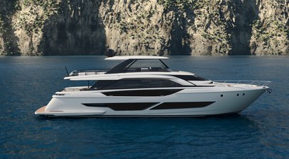 New Ferretti Yachts 860 promises “evolution of the flybridge concept”