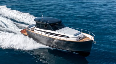Apreamare Gozzi 38 Cabin Boat Makes American Debut at Newport Beach Boat Show