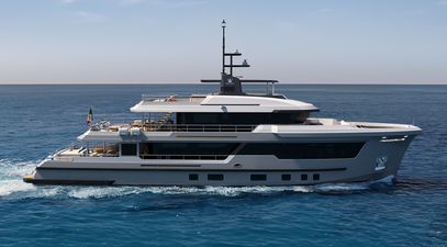 Ocean King Explorer 34M Yacht Reveals Bold Grid-Led Interior Design 