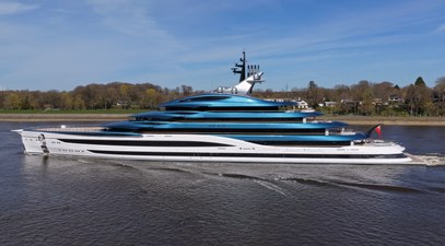 WATCH: 134 Lürssen Superyacht Deep Blue Delivered