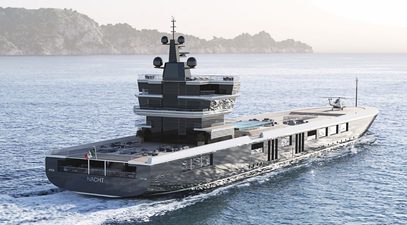 Oceanco and MBYD's 150m Container Ship Concept Project ANTOS