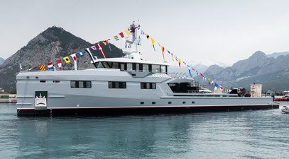 Fourth Damen YS 53 Support Yacht Rafter Launched at Antalya Facility