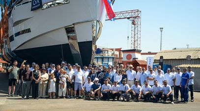 First 42m GX Superyachts GX42 RPH Motor Yacht Merinos Launched Ahead of Monaco Yacht Show Debut