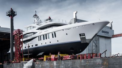 First Amels 200 superyacht hits the water