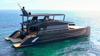 Revealed: Photos of VisionF 82 Catamaran Construction Process