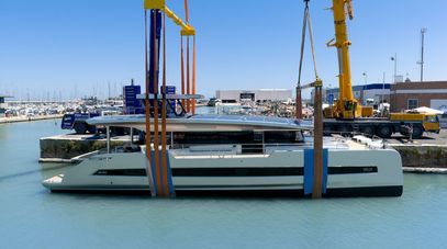 First Silent Yachts SY80 Solar-Electric Catamaran Launches Ahead of Cannes Debut