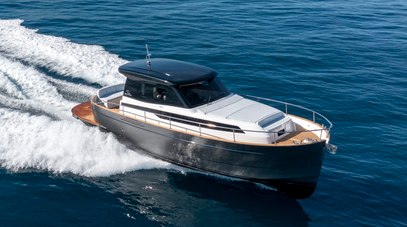 Apreamare Gozzi 38 Cabin Boat Makes American Debut at Newport Beach Boat Show