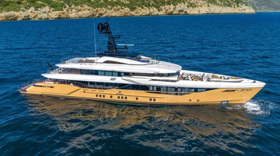 First 52m Bilgin 170 Superyacht Tamasha Delivered With Custom Brown Hull