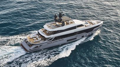 38m Azimut Grande Trideck Superyacht Blue Eyes Listed for Sale