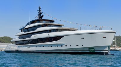 WATCH: Sanlorenzo Launches Second 74Steel Superyacht Virtuosity