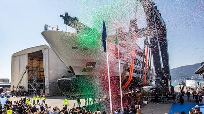 First 60m Baglietto T60 Hits the Water as Yard’s Largest Yacht Yet