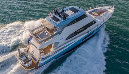 Riviera 78 Motor Yacht Enclosed Bridge Deck