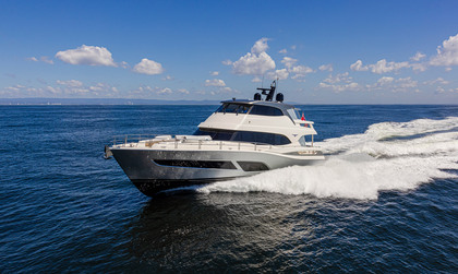 Riviera 78 Motor Yacht Enclosed Bridge Deck