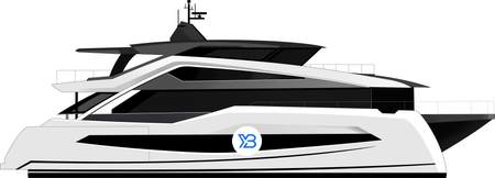 Wider Yachts Catamaran Illustration