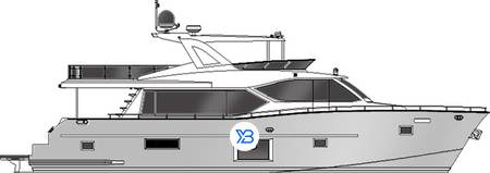 Gulf Craft Nomad Yachts Illustration