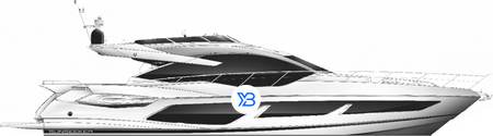 Sunseeker Sport Yacht Illustration