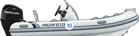 Highfield Boats Classic Illustration