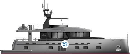 Bering Yachts Shallow Draft Explorer Illustration