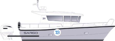 Sargo Outboard Illustration