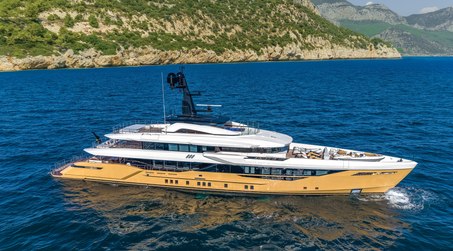 First 52m Bilgin 170 Superyacht Tamasha Delivered With Custom Brown Hull
