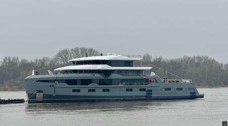 61m Leapher Polar Explorer Yacht Horizon Launched in the Netherlands