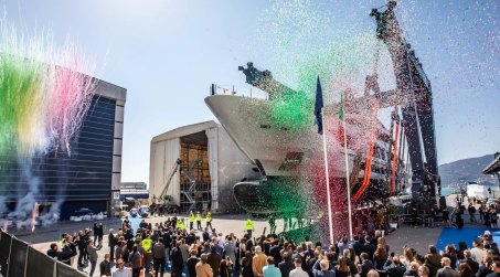 First 60m Baglietto T60 Hits the Water as Yard’s Largest Yacht Yet