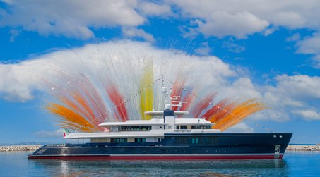 70m CRN Superyacht Project Thunderball Hits the Water in Ancona