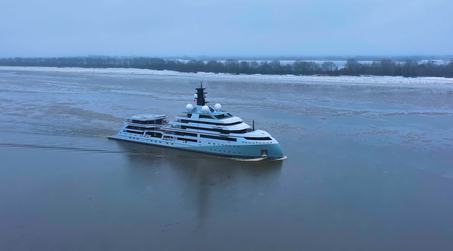 WATCH: 110m Lürssen expedition yacht O3 spotted on sea trials