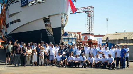 First 42m GX Superyachts GX42 RPH Motor Yacht Merinos Launched Ahead of Monaco Yacht Show Debut