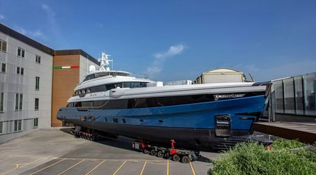 Second Admiral Panorama 50 Superyacht Silvia Prepares for Launch Following First Hull Delivery