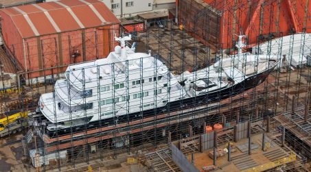 60m Trinity Yacht Grand Rusalina Arrives at Reviva Refit