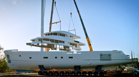 Tenth 37m Moonen 122 Martinique Reaches Hull and Superstructure Milestone