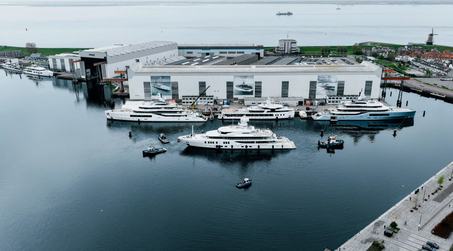 74m Amels 242 Superyacht Synthesis Returns to the Water Following Refit