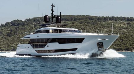 38m Custom Line 120 Superyacht Erolia Listed for Sale