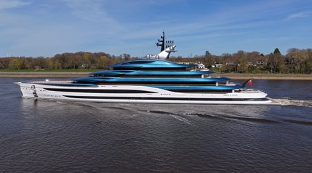134 Lürssen Superyacht Deep Blue Delivered