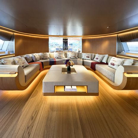 Perini Navi superyacht Katana saloon lounge 