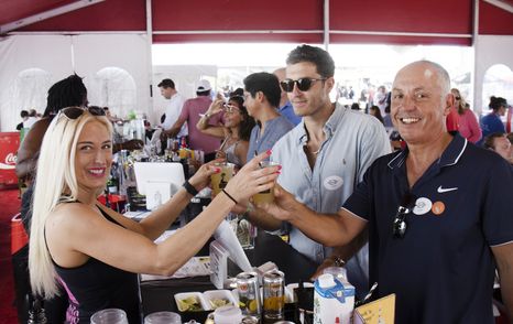 A bar at the Miami International Boat Show 