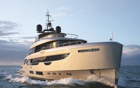 Benetti Oasis 40M superyacht underway bow view