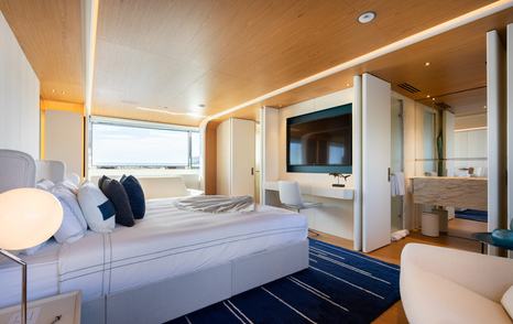 Benetti superyacht EH2 master cabin with ensuite 