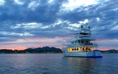 Nordhavn-68-Review-evening-lights