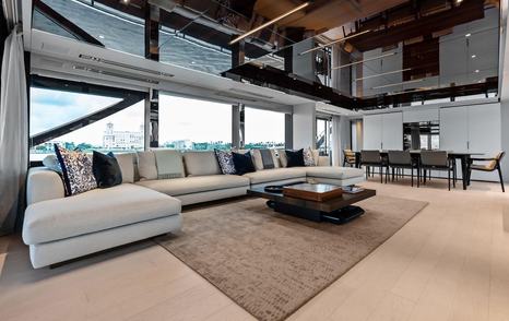 Riva motor yacht Riva Royale main saloon lounge 