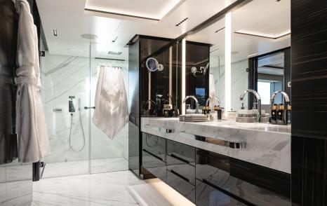  Admiral superyacht Althea ensuite with marble shower 