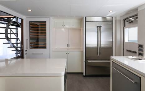 Ocean Alexander 32L motor yacht galley 