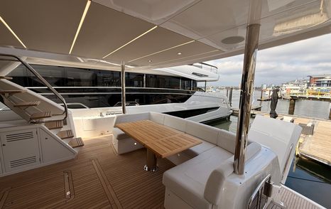 Sunseeker-76-Yacht-Review-cockpit-flybridge-overhang
