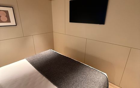 Bluegame-BGX83-Review-guest-cabin-bed-with-tv-and-storage