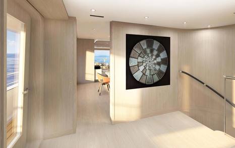 Feadship Superyacht Graycliffs hallway