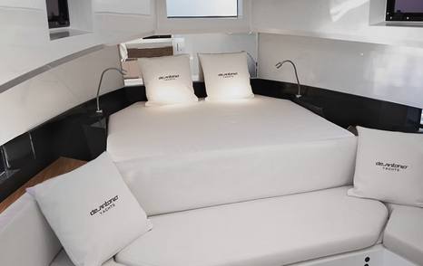 De Antonio D36 Open boat accommodation