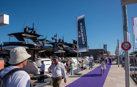 Cranchi yachts on display at Cannes Yachting Festival