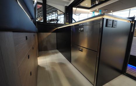 Two drawer coolers take care of refrigeration 